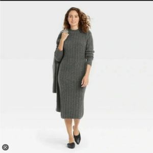 A New Day Gray Sweater Dress